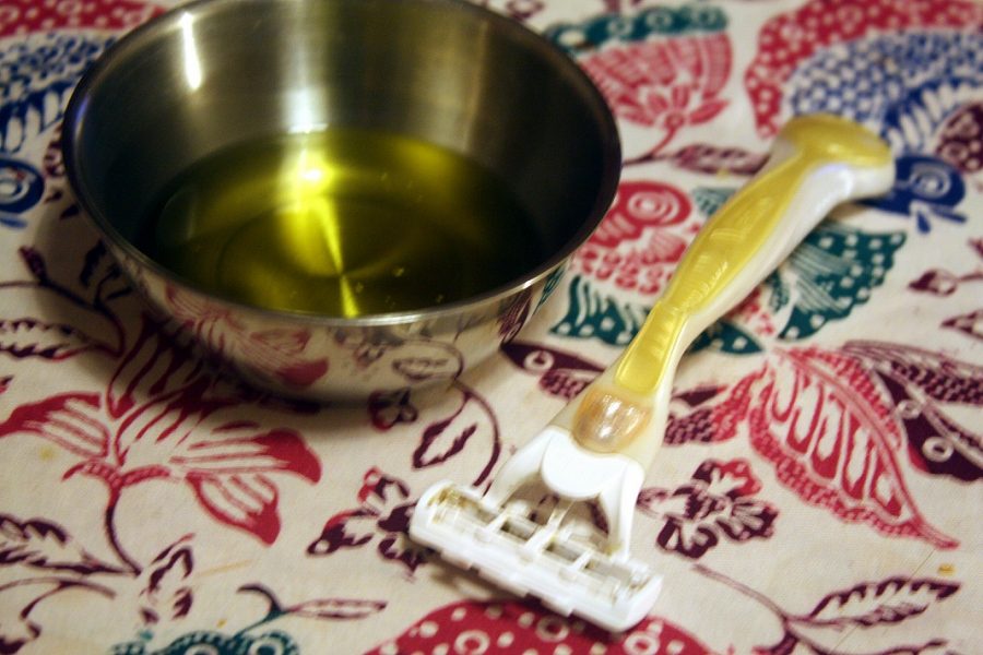 A bottle of olive oil - exploring the possibility of shaving with olive oil