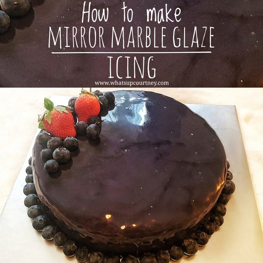 Mirror Marble cake glaze recipe 
