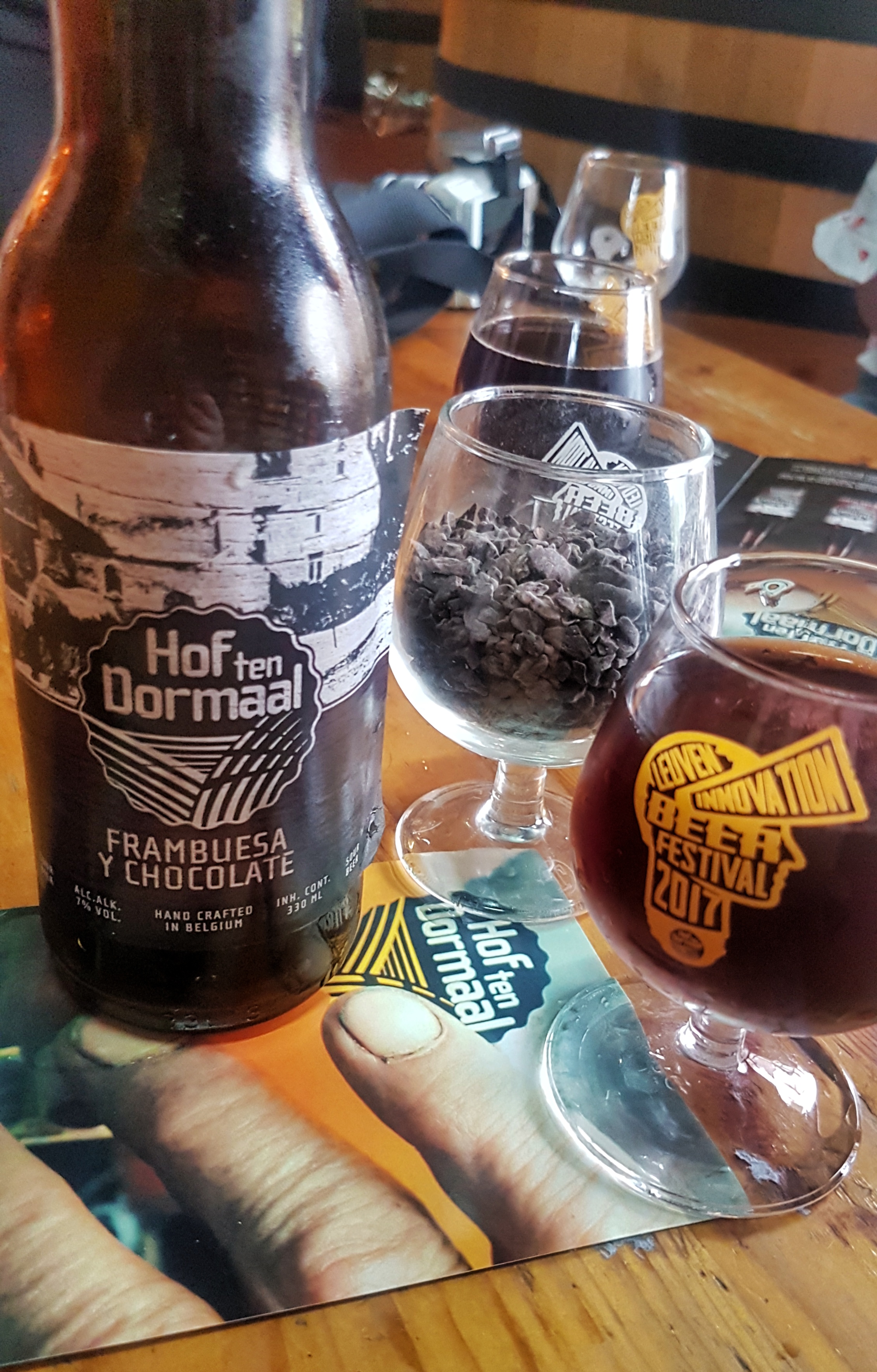 Hof brewery tour in Leuven - tasting the chocolate beer, read more about what you can do in Leuven in 48 hours at www.whatsupcourtney.com #Leuven #travel #travelguide