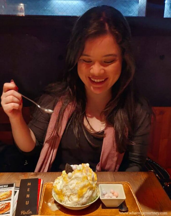 Kakigori also known as shaved ice is one thing everyone must try, it's softer than snow and oh so delicious with mango and oreo topping plus thick cream!