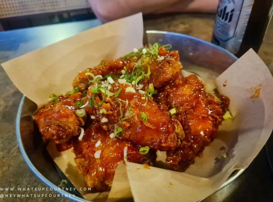 Korean Fried chicken at a restaurant called Stix in Newcastle Upon Tyne