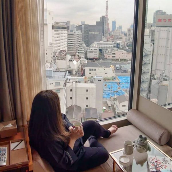 Candeo Hotels Roppongi room view of Tokyo Tower whatsupcourtney