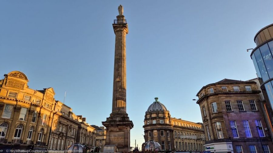 Grey street Monument part of Newcastle travel guide