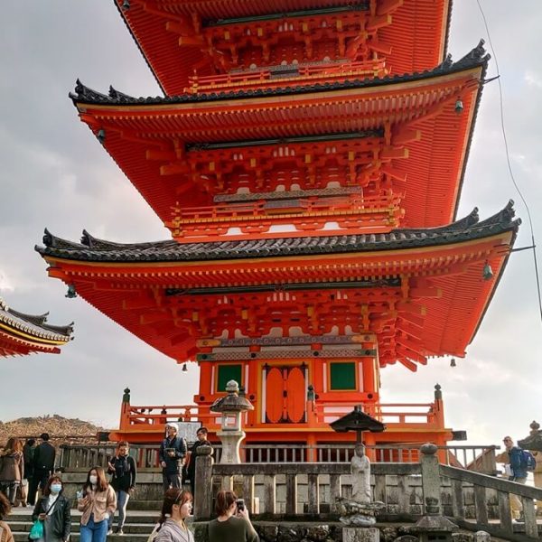Kiyomizu-dera in Kyoto Japan - one of the pagodas in the temple area