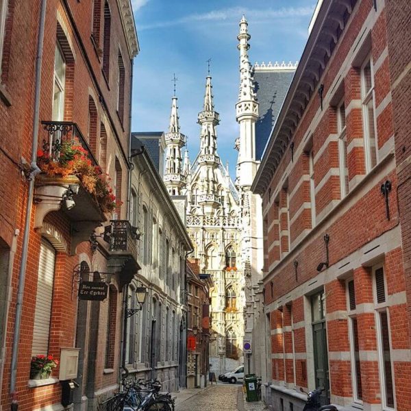 Historic Leuven Town hall in Leuven Belgium