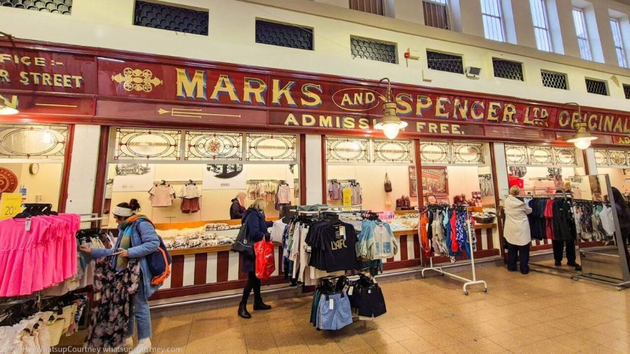 Smallest and one of the oldest Marks and Spencer in Grainger Market Newcastle