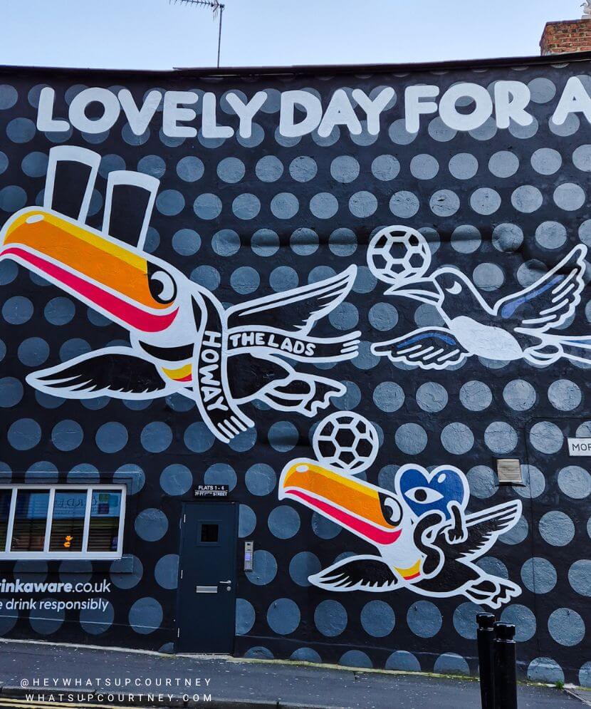 Newcastle United Carabao cup mural newcastle upon tyne whatsupcourtney