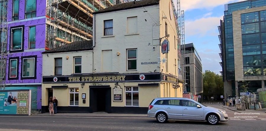 Famous Football pub called The Strawberry pub in Newcastle Upon Tyne
