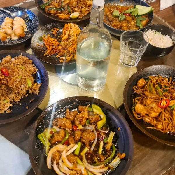 Family dinner Malaysian dishes at Chilli Padi Newcastle
