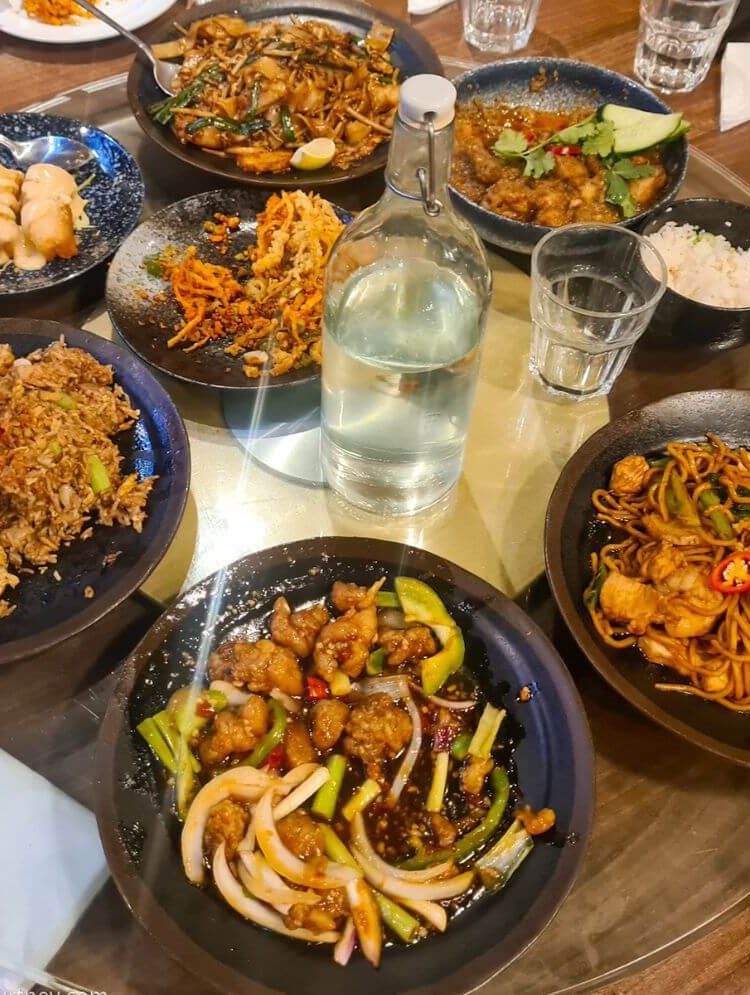 Family dinner Malaysian dishes at Chilli Padi Newcastle