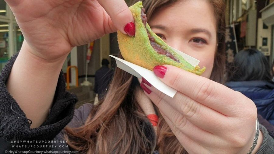Nagatanien fresh mochi they make everyday, with red bean filling - part of your Nara day trip itinerary
