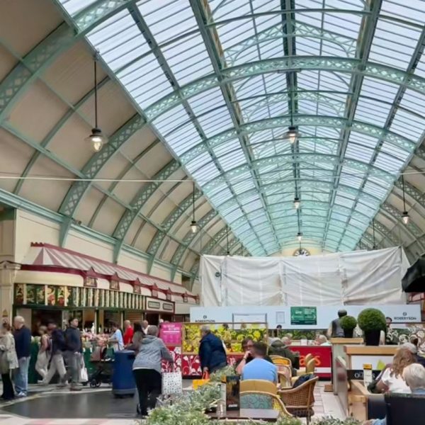 Grainger Market arcade with stunning Victorian glass roof
