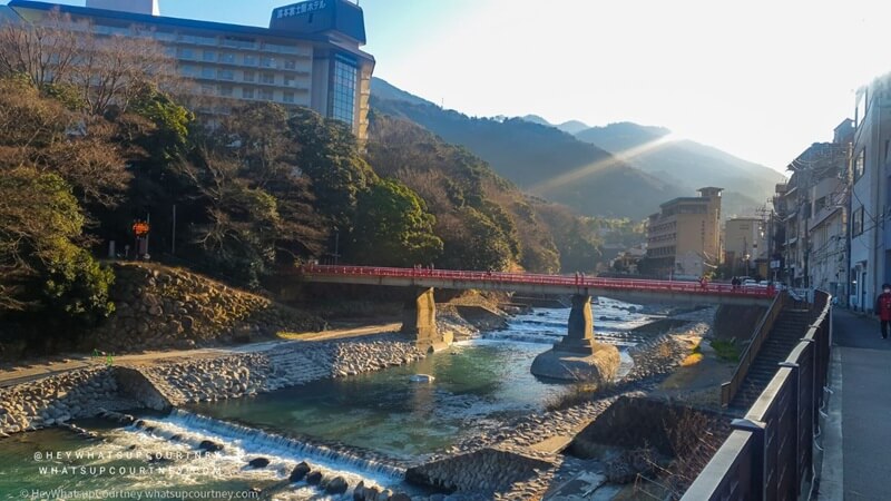 View of water in Hakone downtown