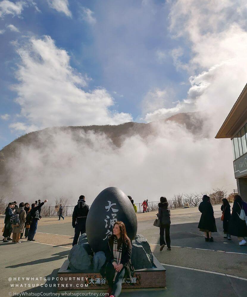 Owakudani Kuro-tamago (black eggs), you can eat eggs that turn black from the sulfuric hot spring water.