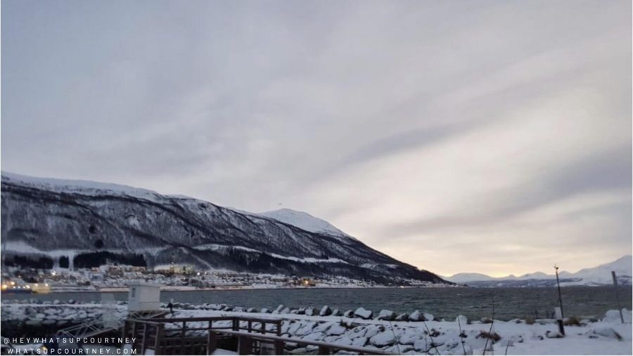 Snowy Tromo Norway views at winter