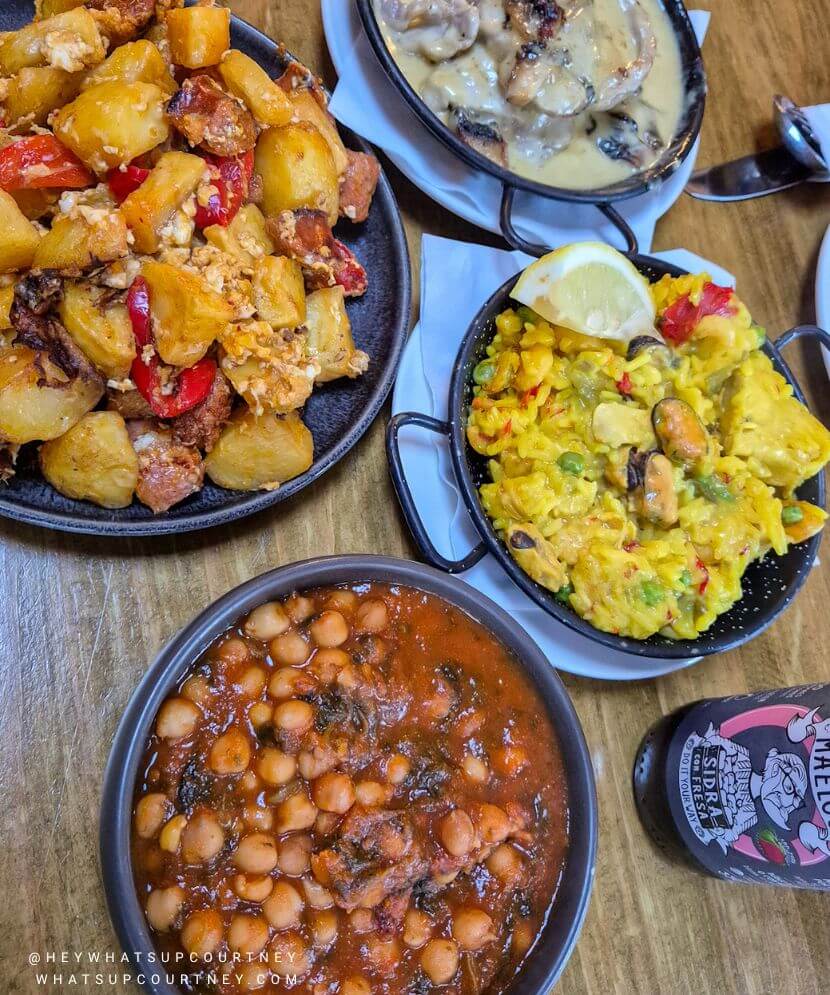 El Coto Spanish and tapas food with a Spanish Cider in Newcastle Upon Tyne