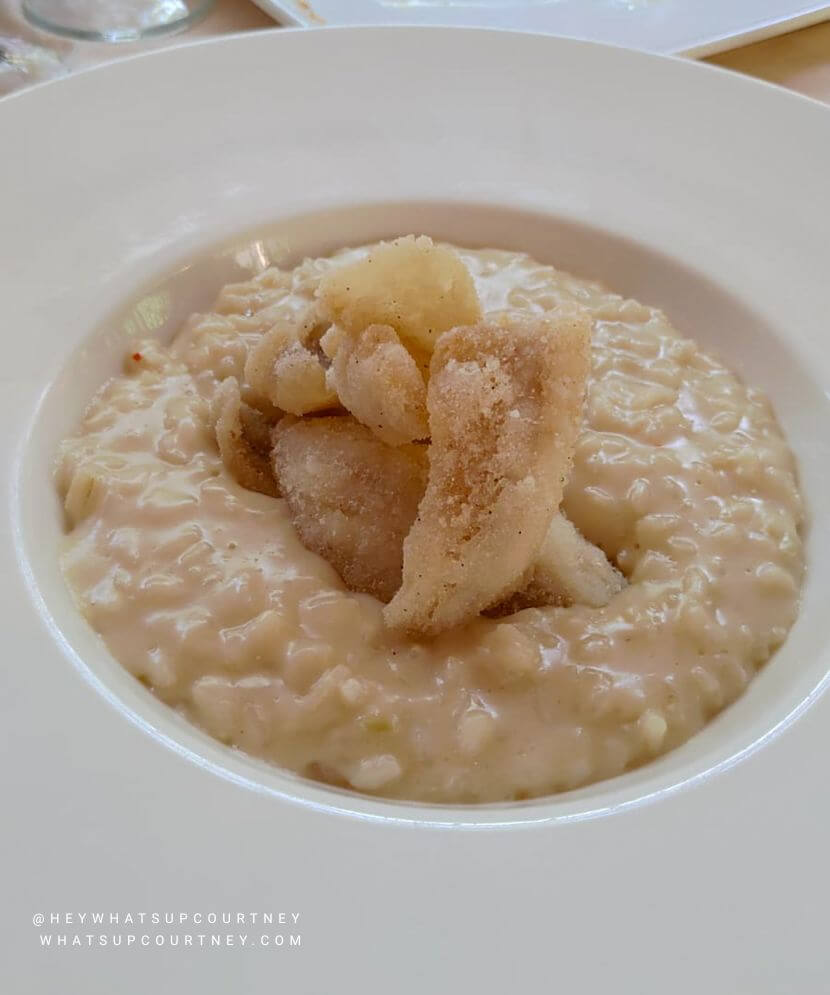 Risotto con pesce persico Bellagio Lake Como