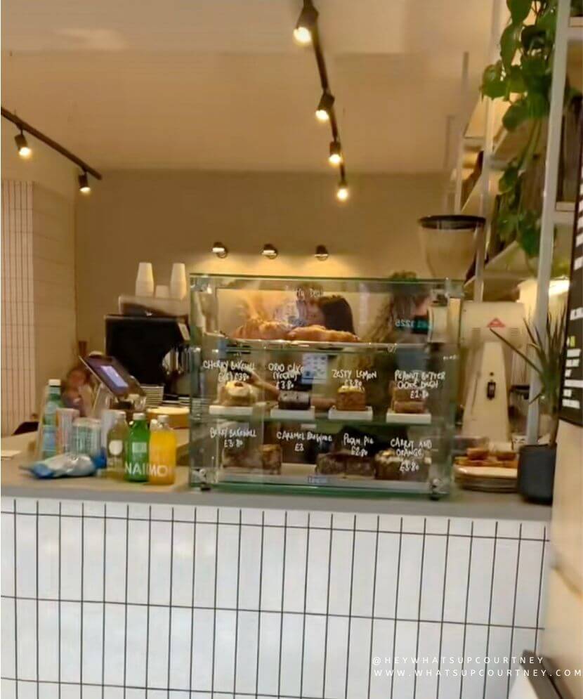 Laneway coffee interior selling cakes and coffee in newcastle