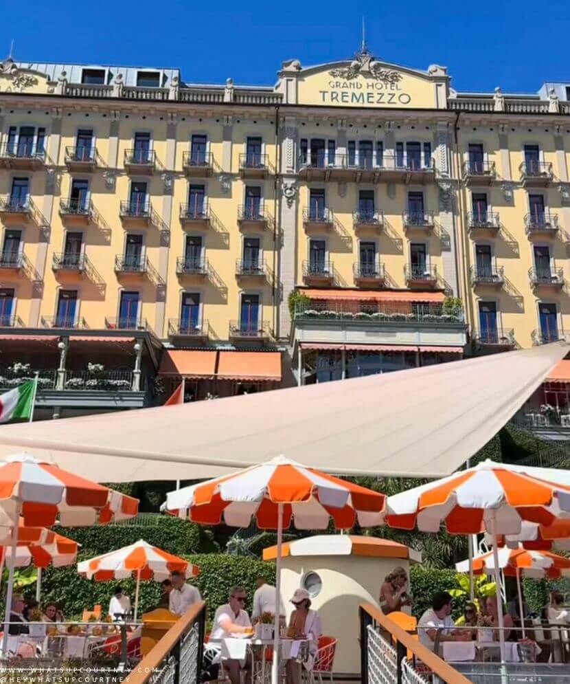 Grand hotel Tremezzo in Lake Como Italy part of the best lake como towns