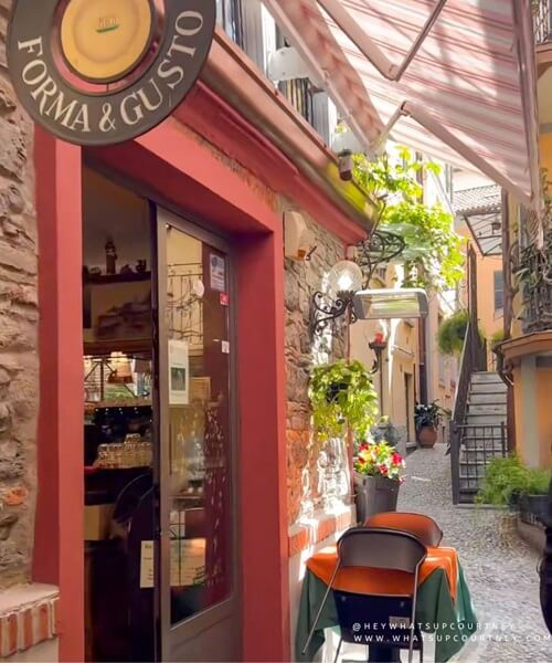 Forma &Gusto pizza place in Bellagio lake como