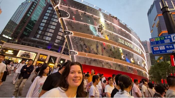 Courtney by the Louis Vuitton Ship Shanghai