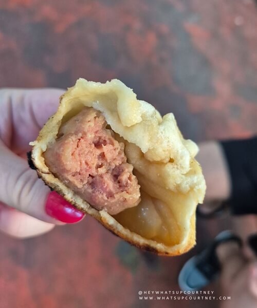 Sheng Jian Bao pork filling Shanghai dumplings, a local delicacy