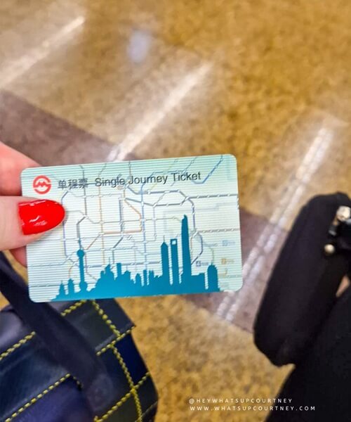 Single train ticket shanghai