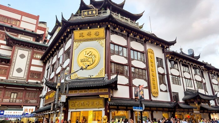 Yu Garden outside bazaar Shanghai China