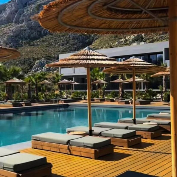 Cook's Club resort pool side cabana and poolside