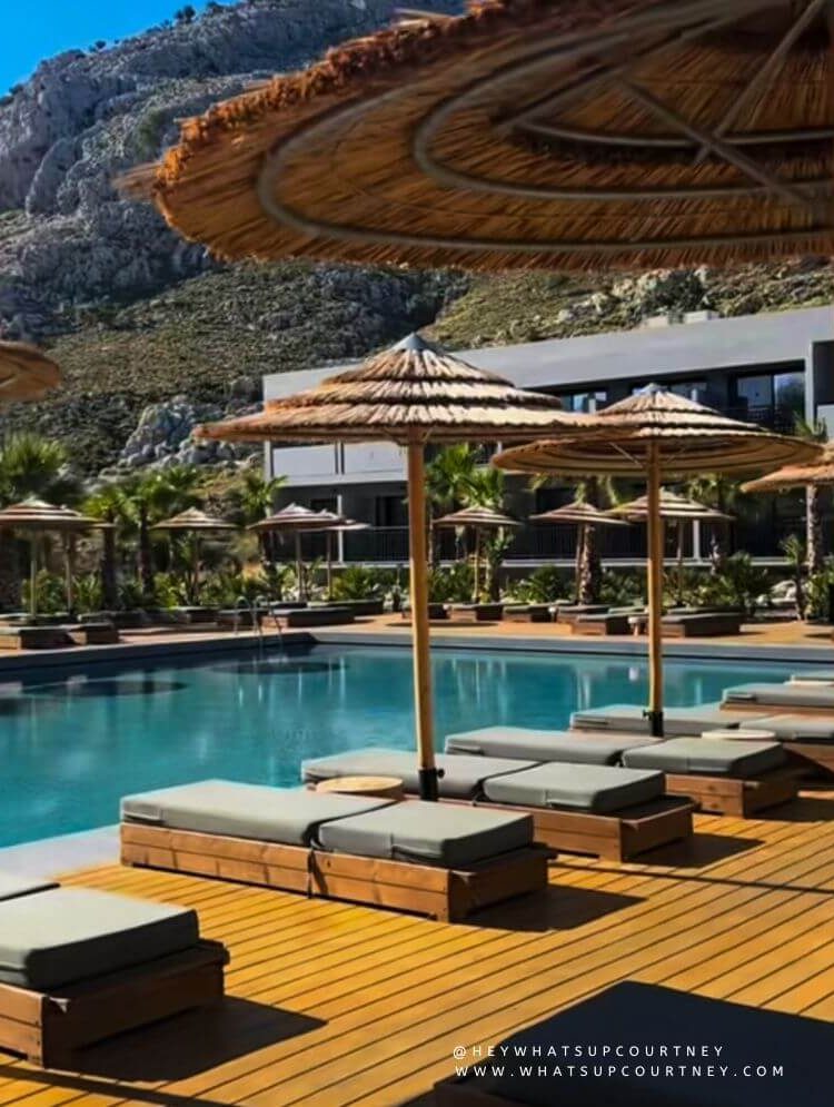 Cook's Club resort pool side cabana and poolside