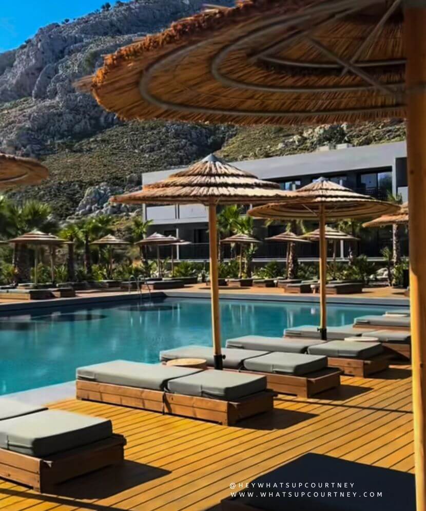 Cook's Club Kolymbia pool side cabana and poolside