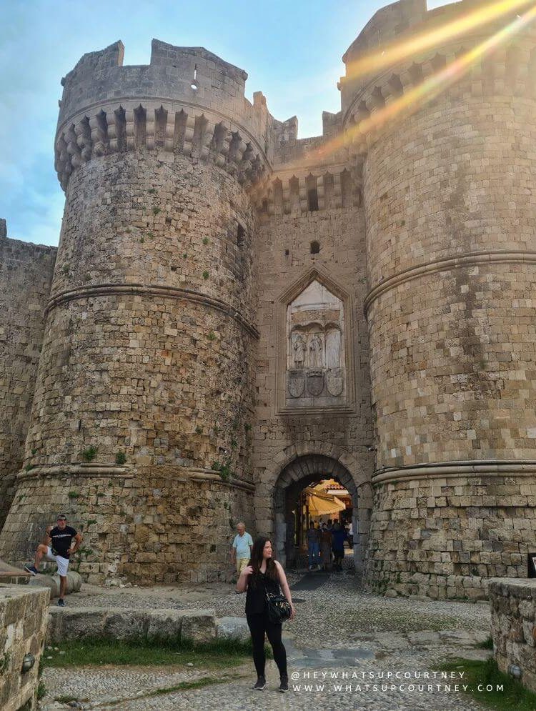 Palace of the Grand Master entrance at rhodes old town