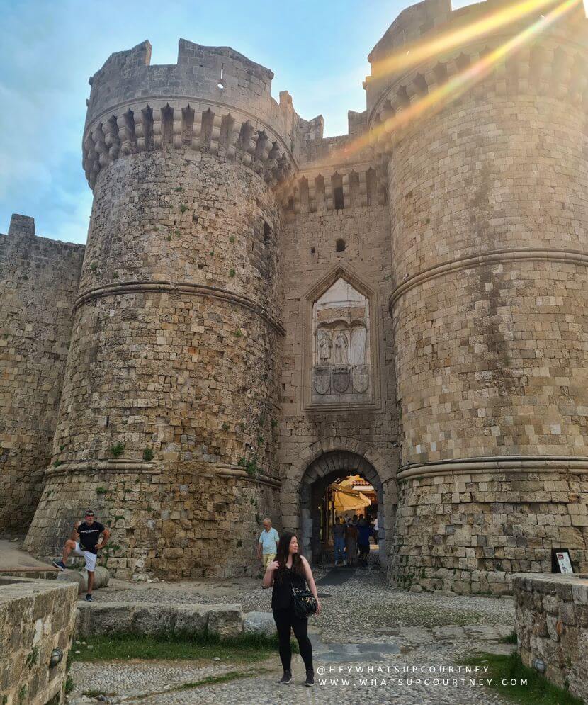 the Gothic Palace of the Grand Master entrance at rhodes old town