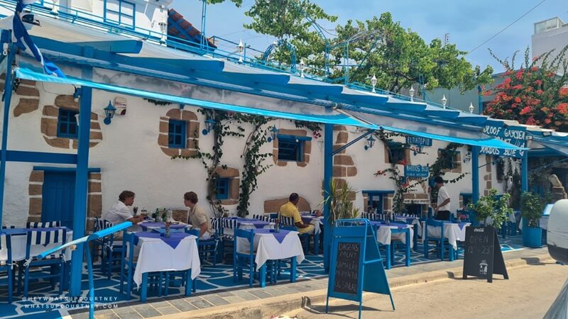 Greek taverna in Rhodes
