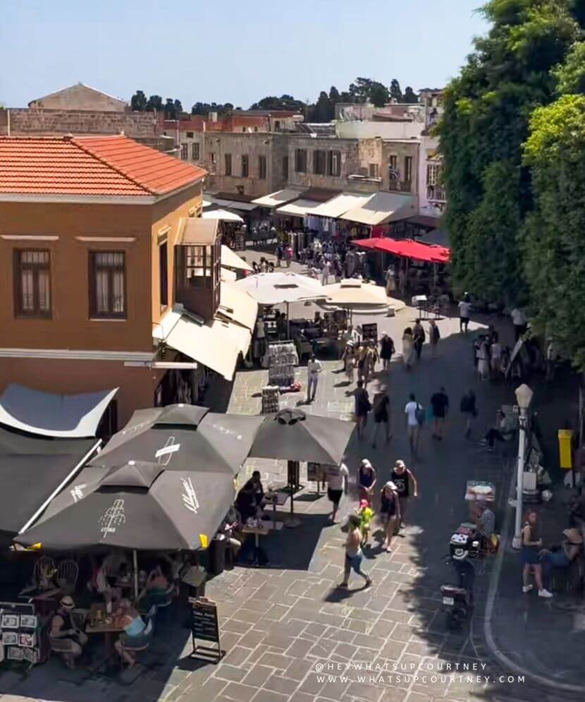 Hippocrates Square rhodes old town