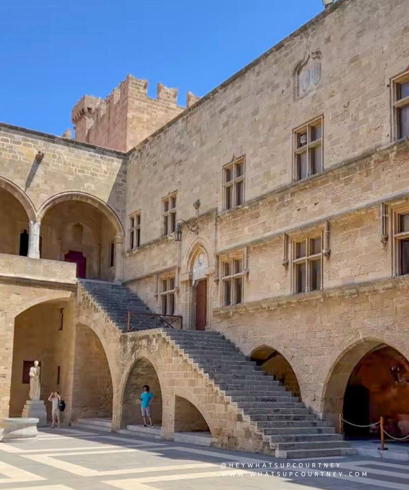 Palace of the Grandmaster interior at Rhodes old town