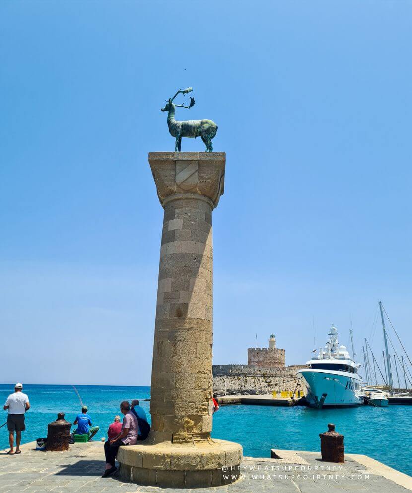The doe statue Rhodes Greece part of your free rhodes old town walking tour