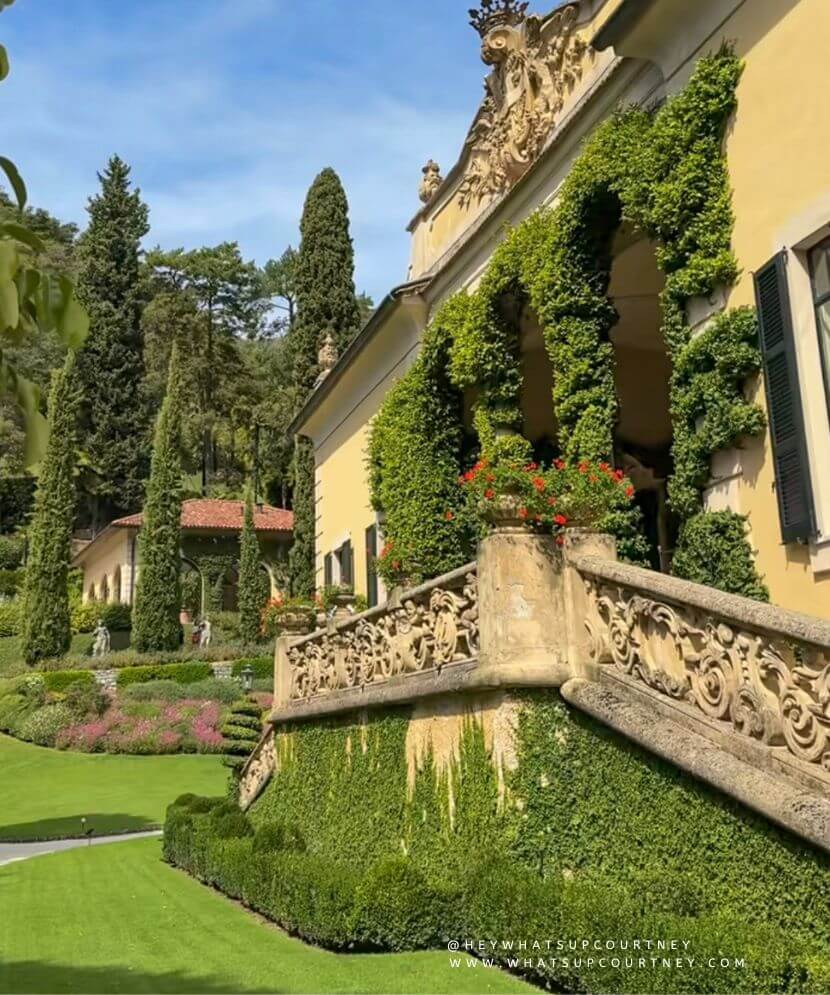 Wedding at Villa del balbianello Loggia balcony