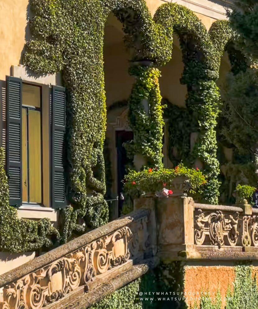 Villa del balbianello wedding loggia balcony