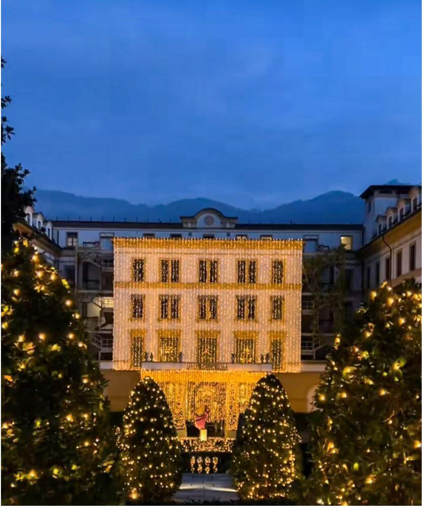 Winter lights in Lake Como