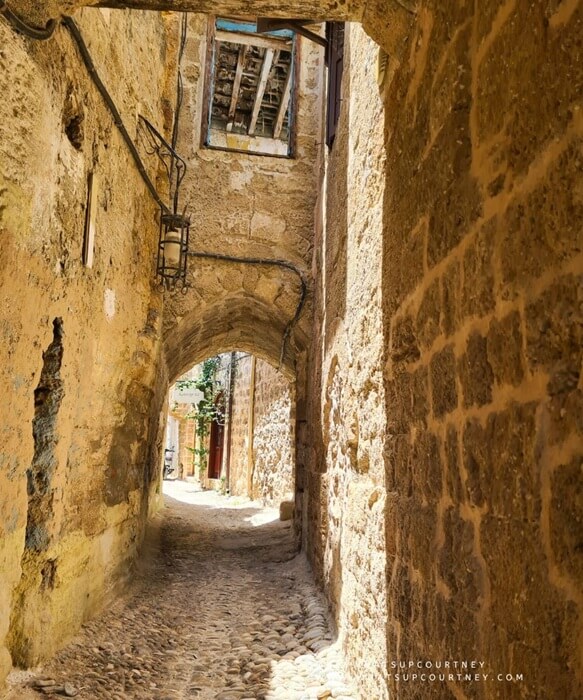 Inside the medieval walls of Rhodes old town, part of your things to do in Rhodes