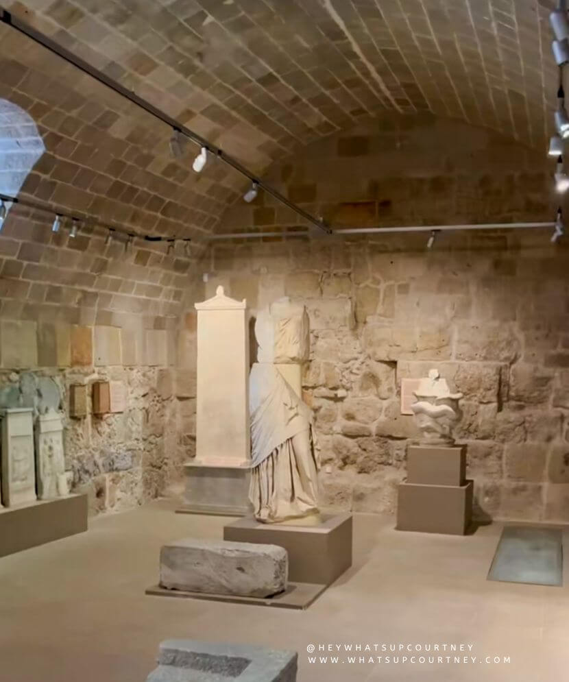 archaeological museum statues rhodes old town