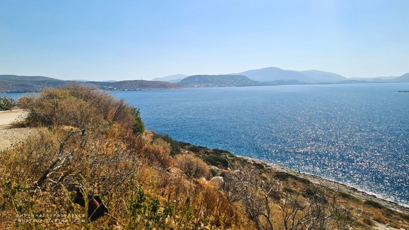 sea and beach in Rhodes Greece