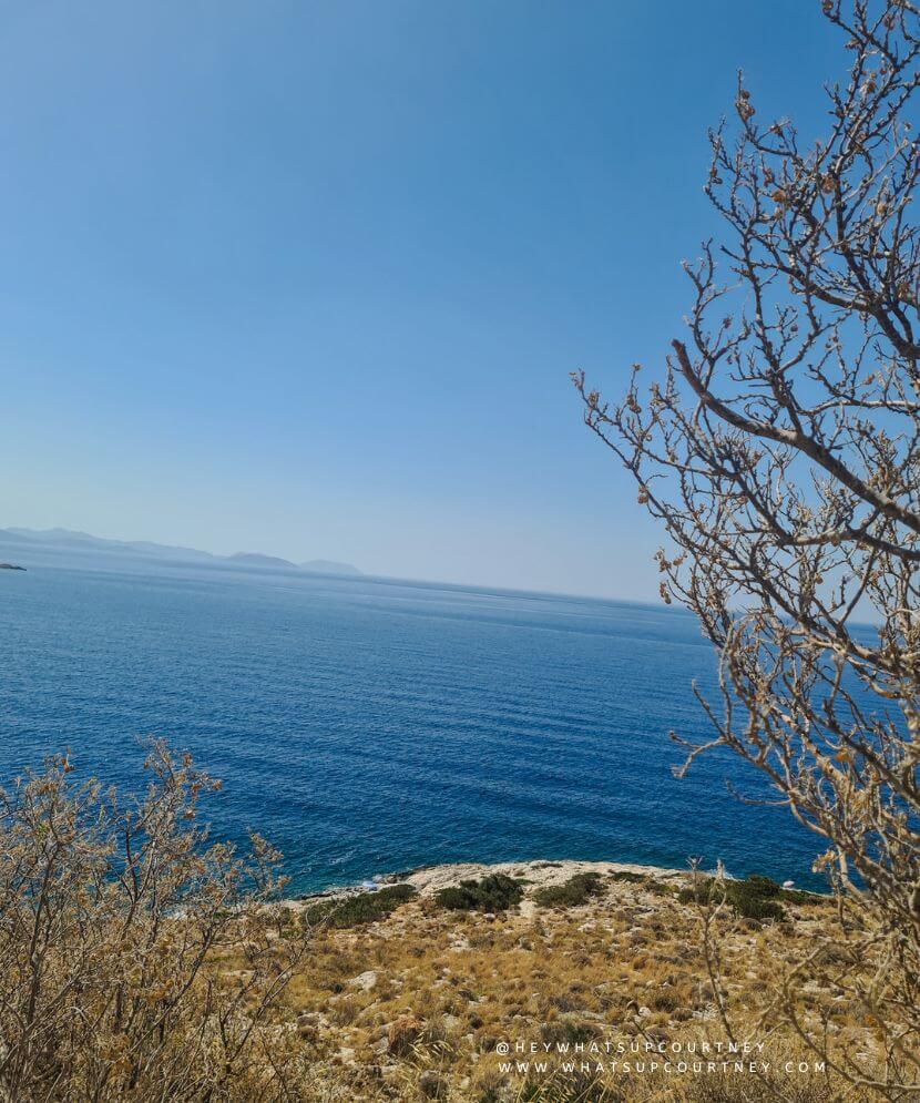 viewpoint at acropolis of rhodes greece