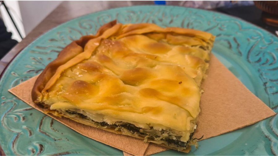 spanakopita in lindos village rhodes